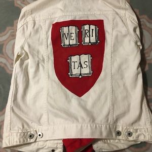 Custom Harvard Lucky Brand Jean Jacket